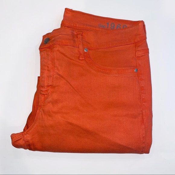 ladies orange jeans